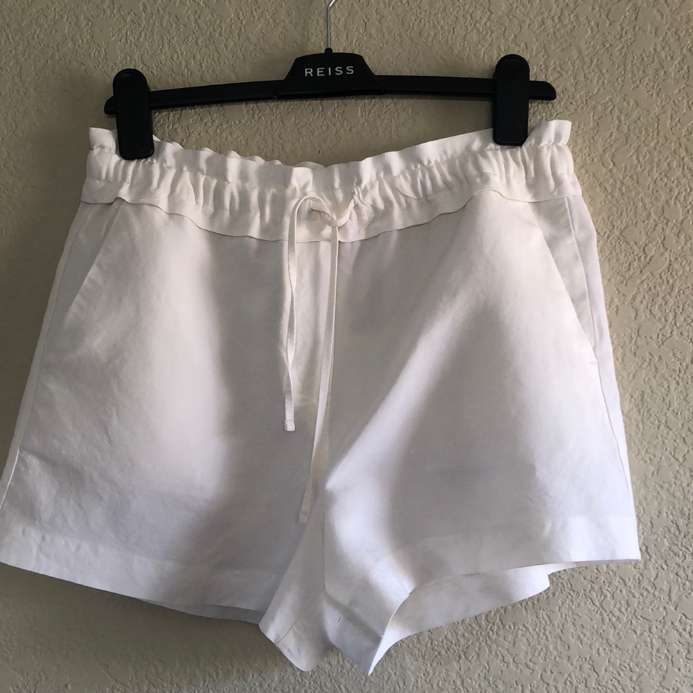 Reiss Macey white shorts, US 6